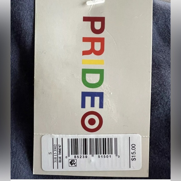 Pride Adult Short Sleeve "Love is Love" Blue Crew Neck T-Shirt Sz XXL NWT $15 - Picture 2 of 2